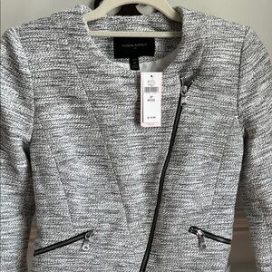 Banana Republic Women's Textured Gray Blazer